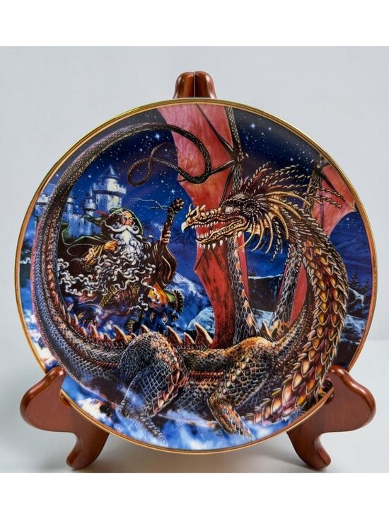 Royal Doulton Other - Royal Doulton Dragonland Collector Plate Myles Pinkney Dragon Art Franklin Mint